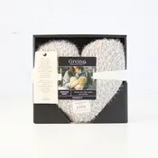 Giving Heart Pillow: Taupe