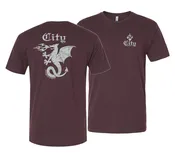City Fire Breathing Dragon Slayer Firefighter LAFD T-Shirt