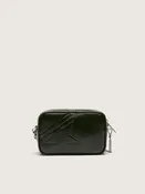 Mini Star Bag aus schwarzem Leder mit farblich abgestimmtem Stern