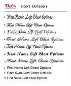 Add Embroidered Name to Front