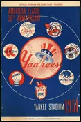 1951 New York Yankees Official Program Scorecard Yankees vs Tigers
