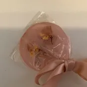 Cherry Blossom & 24k Gold Leaf Lollipop