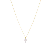 16" Necklace Gold - Blessed Crystal Charm