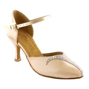 BD Dance 159-B, Heel EH4, Tan 1, Women's Smooth Dance Shoes
