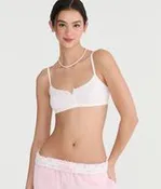 Bows Cotton Henley Bralette