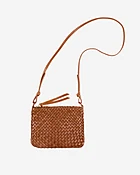 Braided leather bag