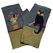 Boo Fingerless Gloves