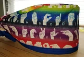 ASL Alphabet Surgical cap — Karleen's Ideas