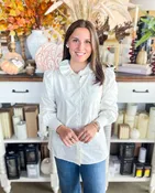 Before You Cream Ruffled Collar Button Up Shirt