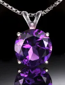 10mm Amethyst Gemstone Pendant