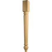 Traditional Dining Table Leg - 3" x 3" x 29"