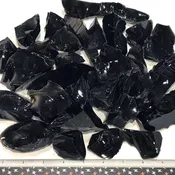 Black Obsidian Tumbling Rough, per lb.