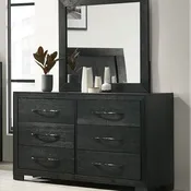 Allan 6-Drawer Dresser - Black