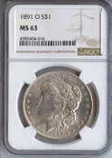 1891-O Morgan Dollar NGC MS-63 - Rarcoa | Rare Coin Company of America, Inc