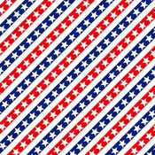 4th of July Stars and Stripes Pattern Vinyl 12" x 12"