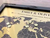 Adventuring Together- 8 Year Bronze-Toned Map