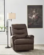Flynwood Espresso Swivel Glider Recliner