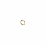 14k Gold Plain Huggie Single Earring