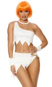 A Bedrock Babe 5-Piece Women's Cartoon Character Costume