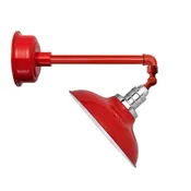 10" Peony LED Entryway Sign Light with Metropolitan Arm in Red