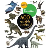 400 Piece Reusable Dinosaur Stickers Book