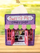 Candy Shop Plastic Canvas Tissue Box