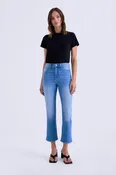 Lennon High Rise Crop Boot in hidden gem by Pistola