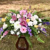 Pretty Pastel Casket Cover