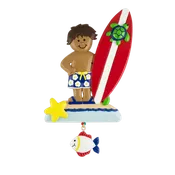 117N: Surfer Boy Ornament