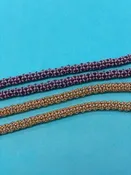 01-15-26 Chenille Stitch This stitch alone in a necklace or added to a bead embroidered piece. Christy 11:00-1:00pm
