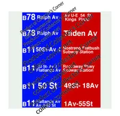 New York City Transit Bus Brooklyn Roll Sign Wall Art from the late 70’s-80’s B11 & B78 Now You can have a part of History in your Home to Display or Frame!-Limited Availability Set #Poster 4