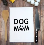 Green Bee Tea Towels - Dog Mom Flour Sack Tea Towel