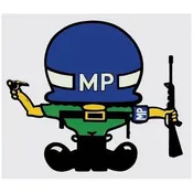 MP under Helmet Decal