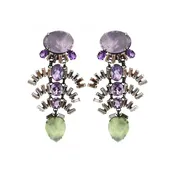 Amethyst Crescent Drops (EDCRT-14)