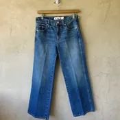 AMO Cropped, Wide Leg Jeans