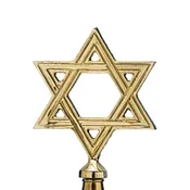 Brass Star of David 8-3/4 in — Alamo Flag Company