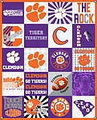 CLEMSON UNIVERSITY T-SHIRT SPIRIT BANNER-58" X 47" - CLEM5003