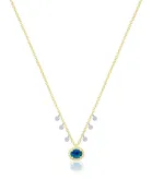 14k Opal Diamond Necklace