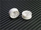 10-Spoke (WHITE) 1-28 Rims Wheels Set DRZ AWD Mini-Z Cars [PN Racing] 410WF