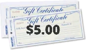 $5 Gift Certificate (In-Store Use Only)