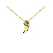 Angel Wing Sterling Silver Dainty Necklace