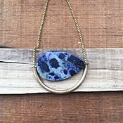Sodalite & Tube Necklace - Poor Sparrow — Surroundings by Colin
