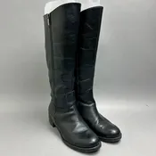 Franco Sarto Black Leather Riding Boots sz 6.5