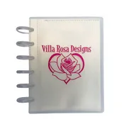 Villa Rosa Pattern Storage Binder Clear