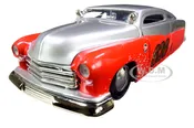 1951 Mercury Silver and Red #626 "Holley" "Bomber Bros Special" "Bigtime Muscle" 1/24 Diecast Model Car by Jada