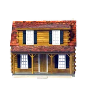 Adirondack Log Cabin Dollhouse Kit