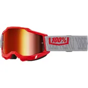 100% Accuri 2 Goggles-Gatorback-Red Mirror Lens