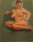 A double sided – Nude woman