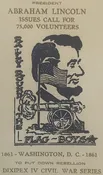 Vintage 1961 Civil War Centennial Series Lincoln Embossed Stamped Envelope ✉️