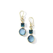 3-Stone Drop Earrings